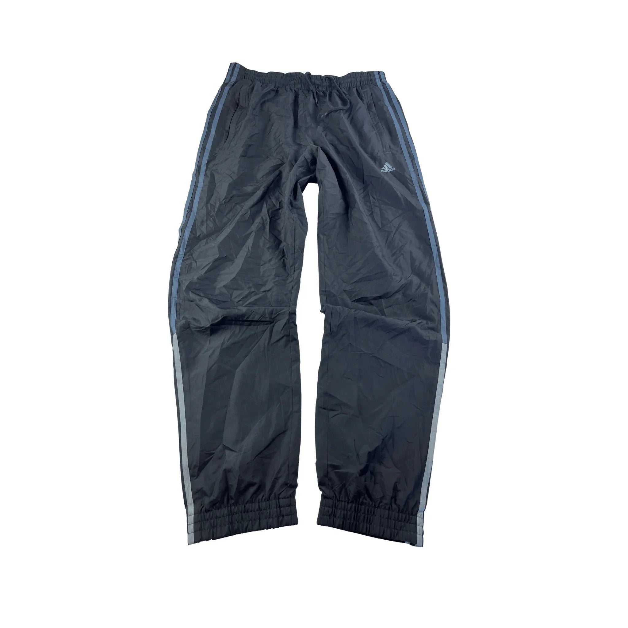 Kickvault Adidas Trackpants Vintage streifen in schwarz mit elastischem Bund und seitlichen Streifen