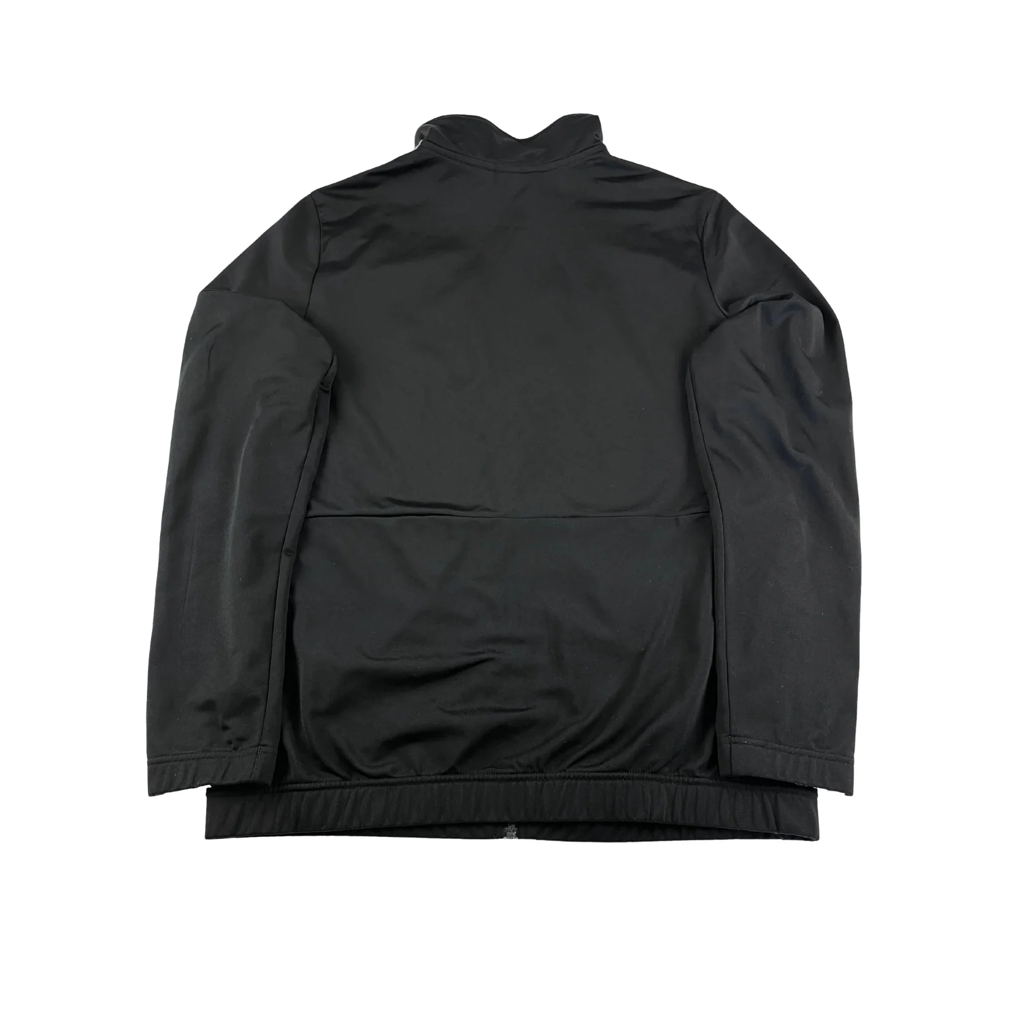 Schwarze Adidas Trainingsjacke Vintage 2000er aus atmungsaktivem Material im Retro-Stil