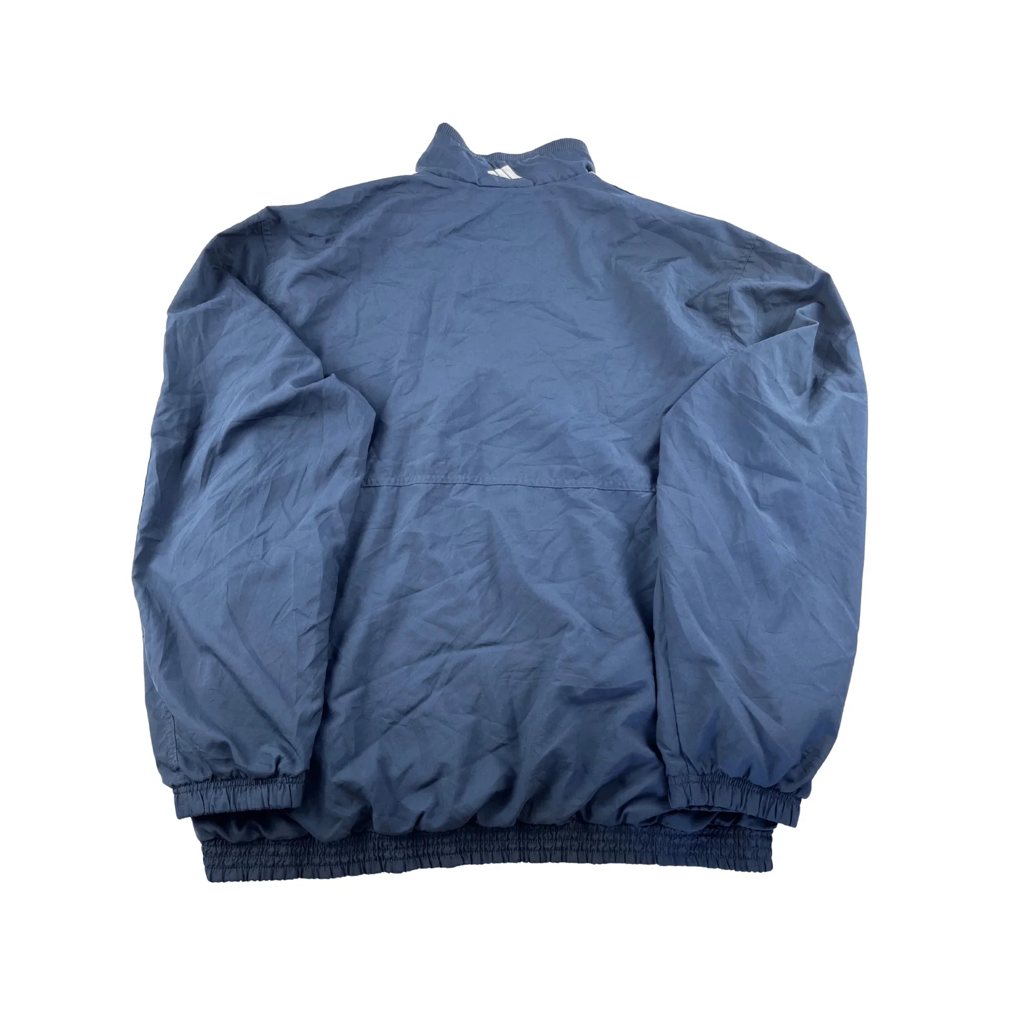 Adidas trainingsjacke vintage Jacke Blau aus leichtem Material mit elastischen Bündchen und hohem Kragen
