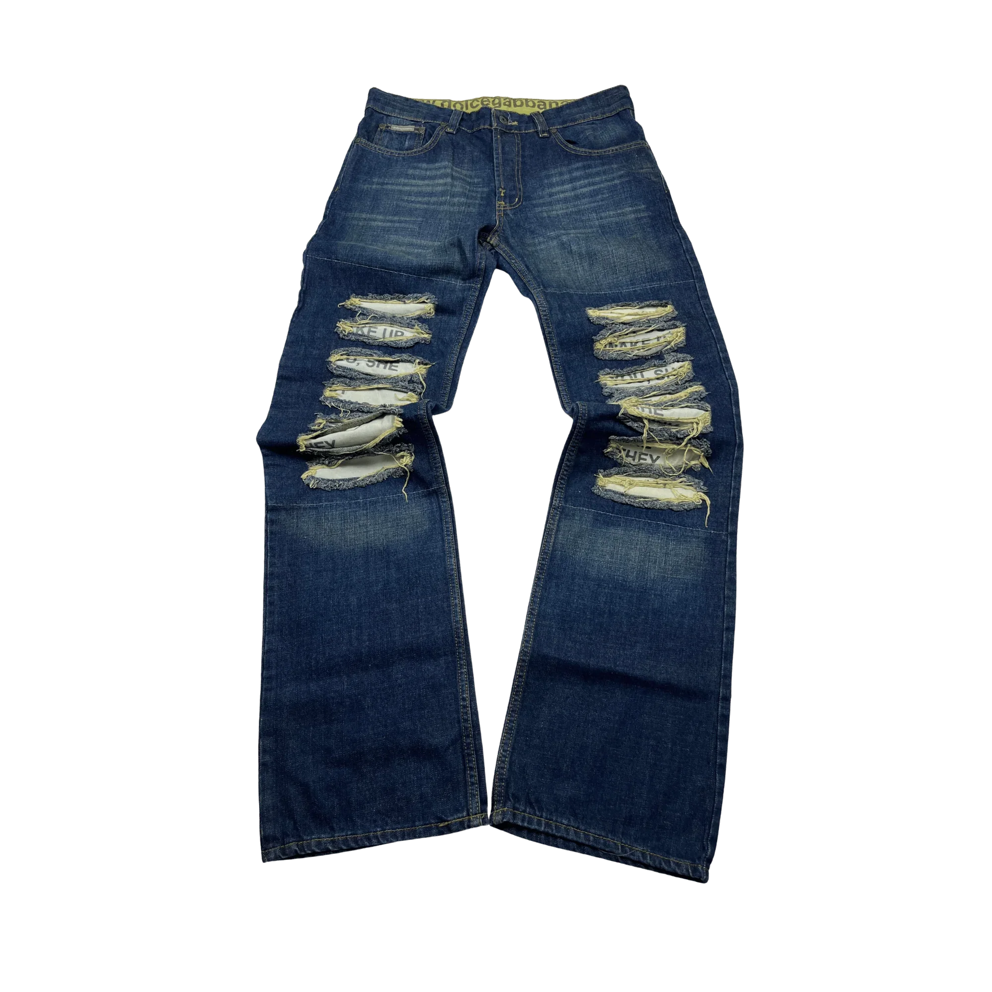 Dolce & Gabbana Jeans Vintage Ripped von Kickvault mit stark abgenutztem und zerrissenem Design