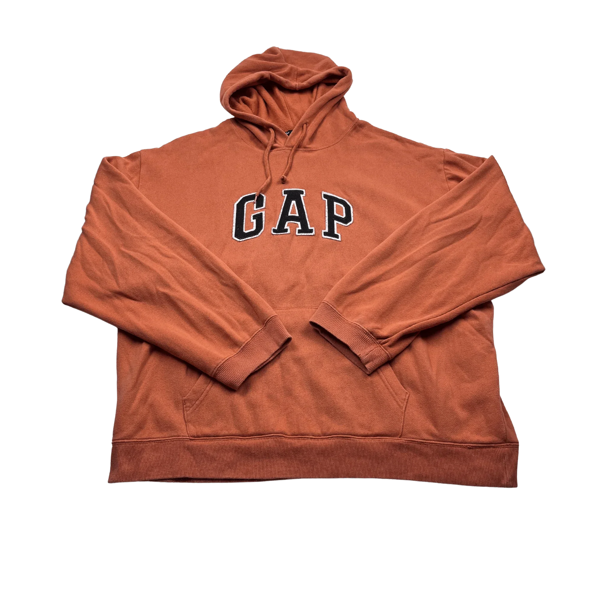 Kickvault GAP Hoodie Orange mit kaputze oversize aus weichem Material mit Kängurutasche
