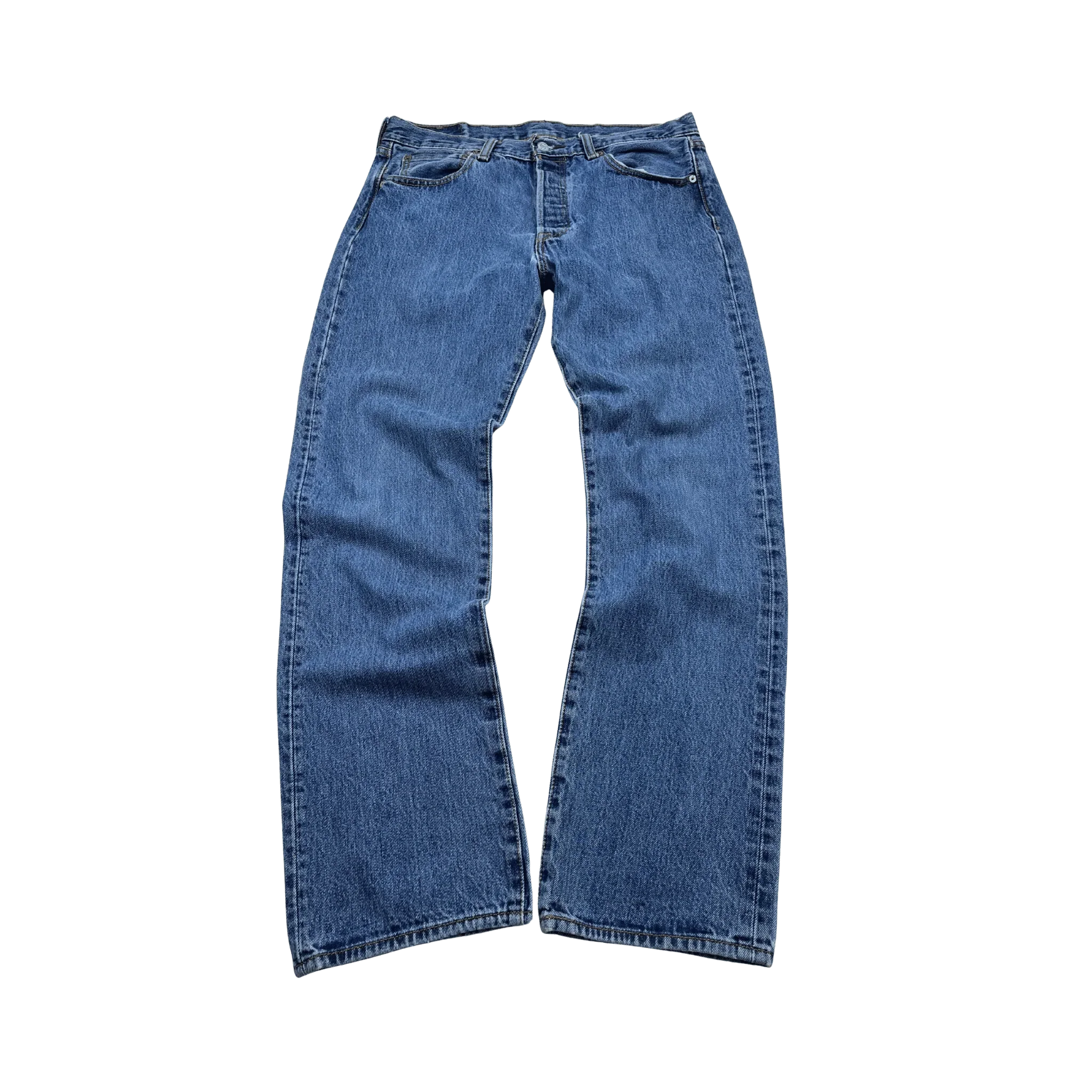 Levi’s 501 Vintage Jeans vitnage 90‘s in blau von Kickvault mit klassischem geradem Schnitt