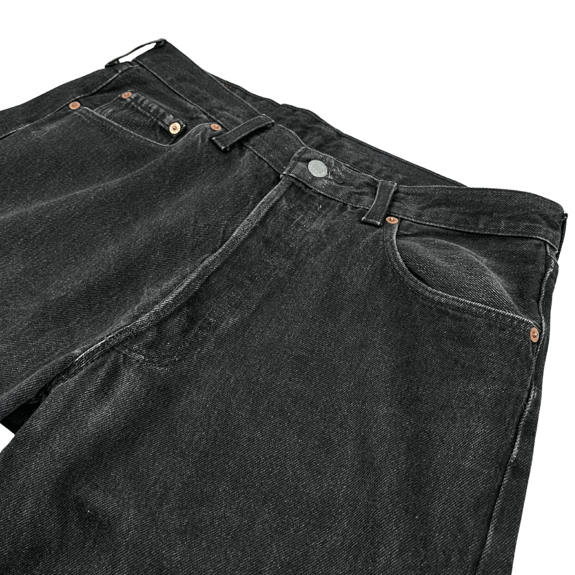 Levi’s Jeans Vintage Baggy schwarze Kickvault Herrenjeans mit weitem Schnitt und Metallknopf
