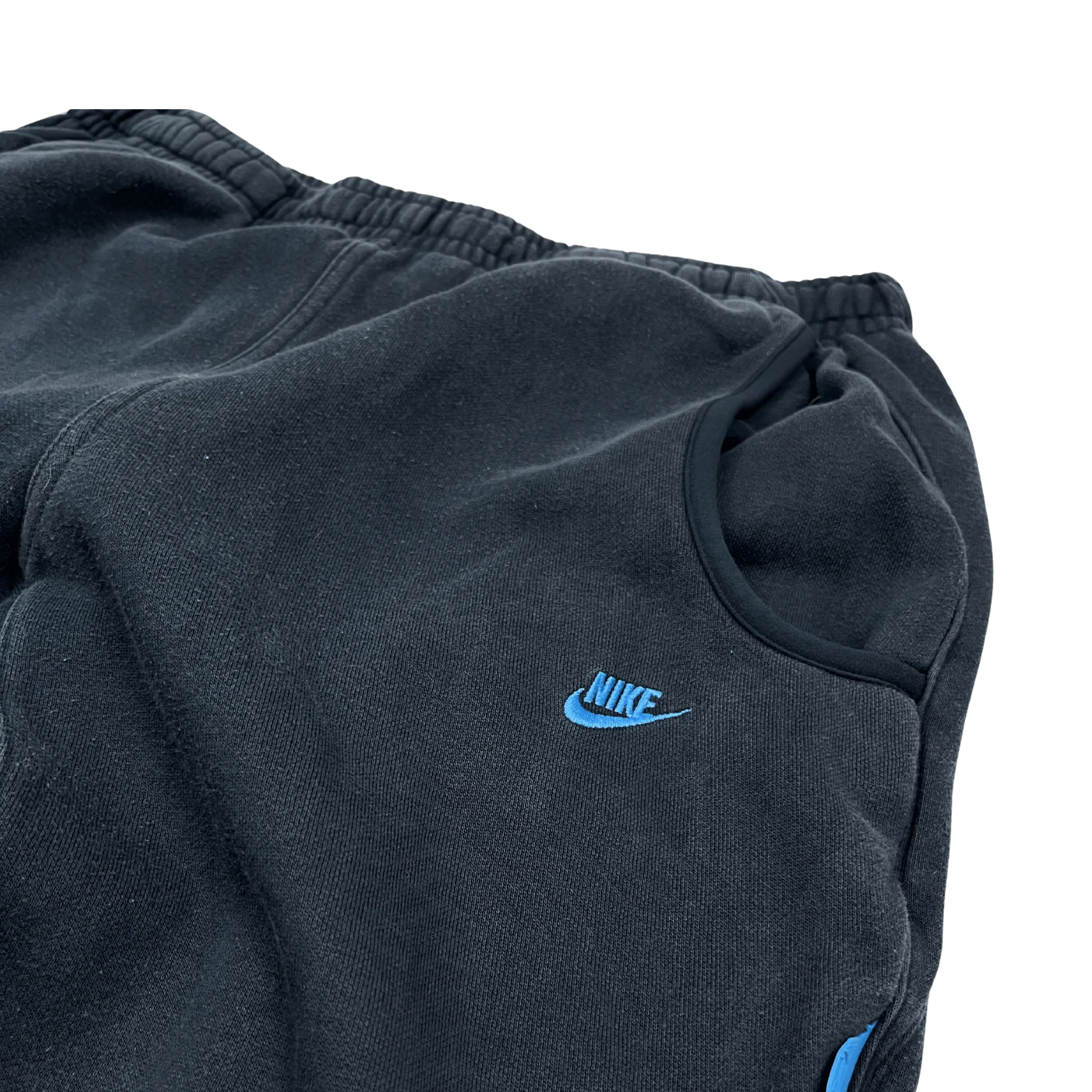 Kickvault Nike Jogginghose Vintage blauer swoosh aus weichem Stoff mit elastischem Bund