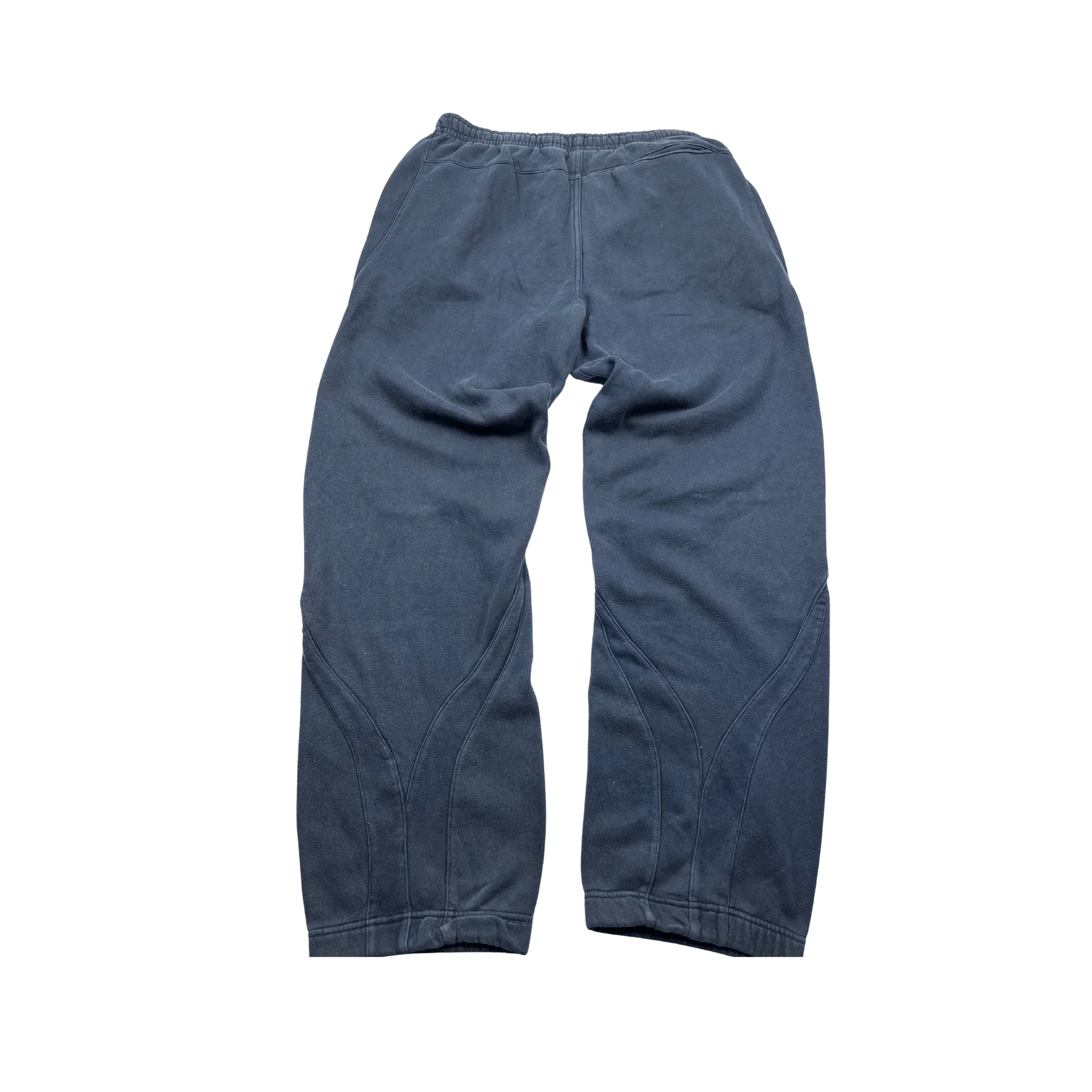 Nike Jogginghose Vintage blauer swoosh in dunklem Blau mit lockerem Schnitt und elastischem Bund
