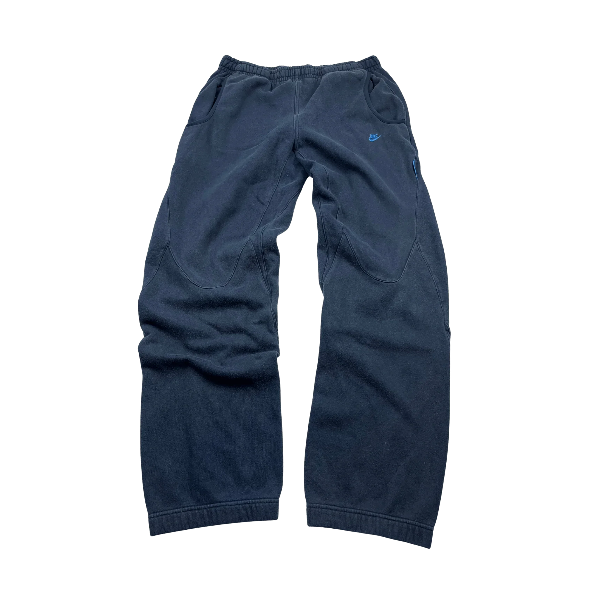 Nike Jogginghose Vintage blauer swoosh in dunkelblau mit elastischem Bund von Kickvault