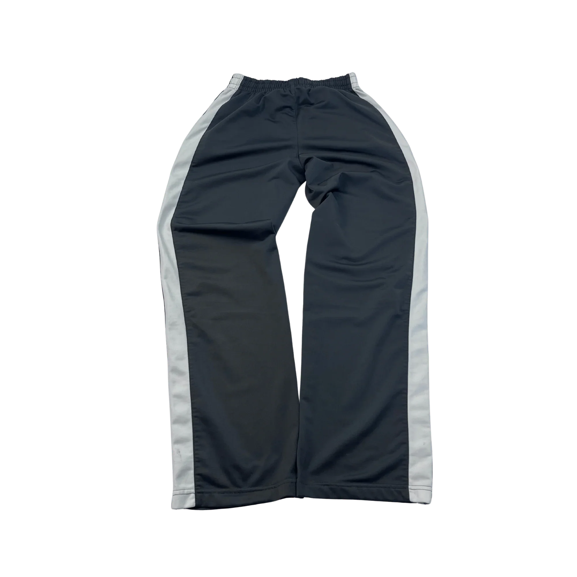 Kickvault Premium Streetwear Jogginghose in Schwarz mit weiße Seitenstreifen und elastischem Bund