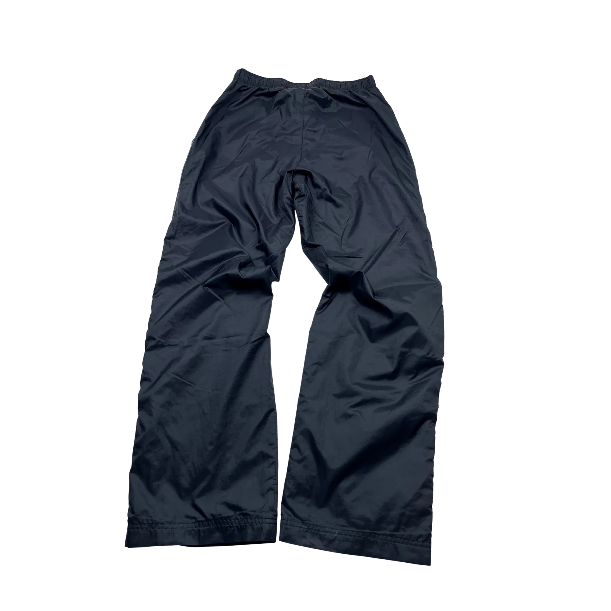 Kickvault schwarze nike trackpants baggy mit weitem Bein und elastischem Bund