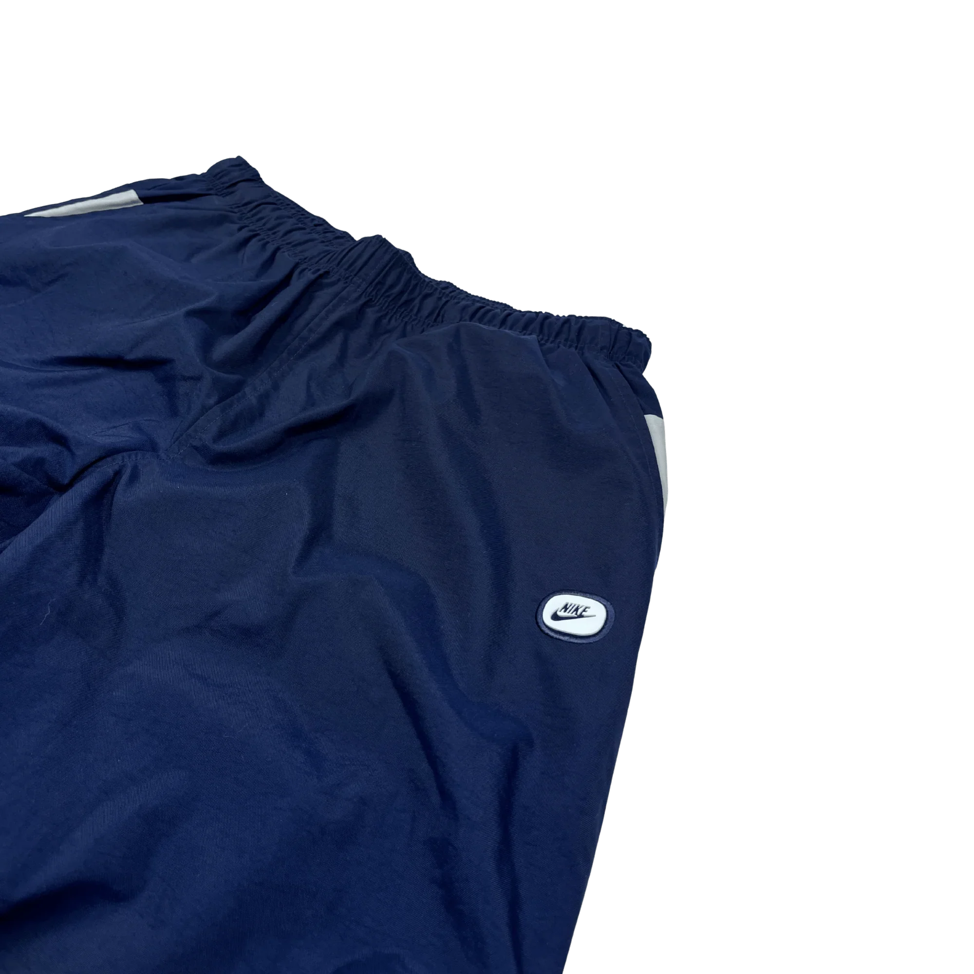 Kickvault Nike Trackpants blau XL mit elastischem Bund und kleinem Logo auf der rechten Seite