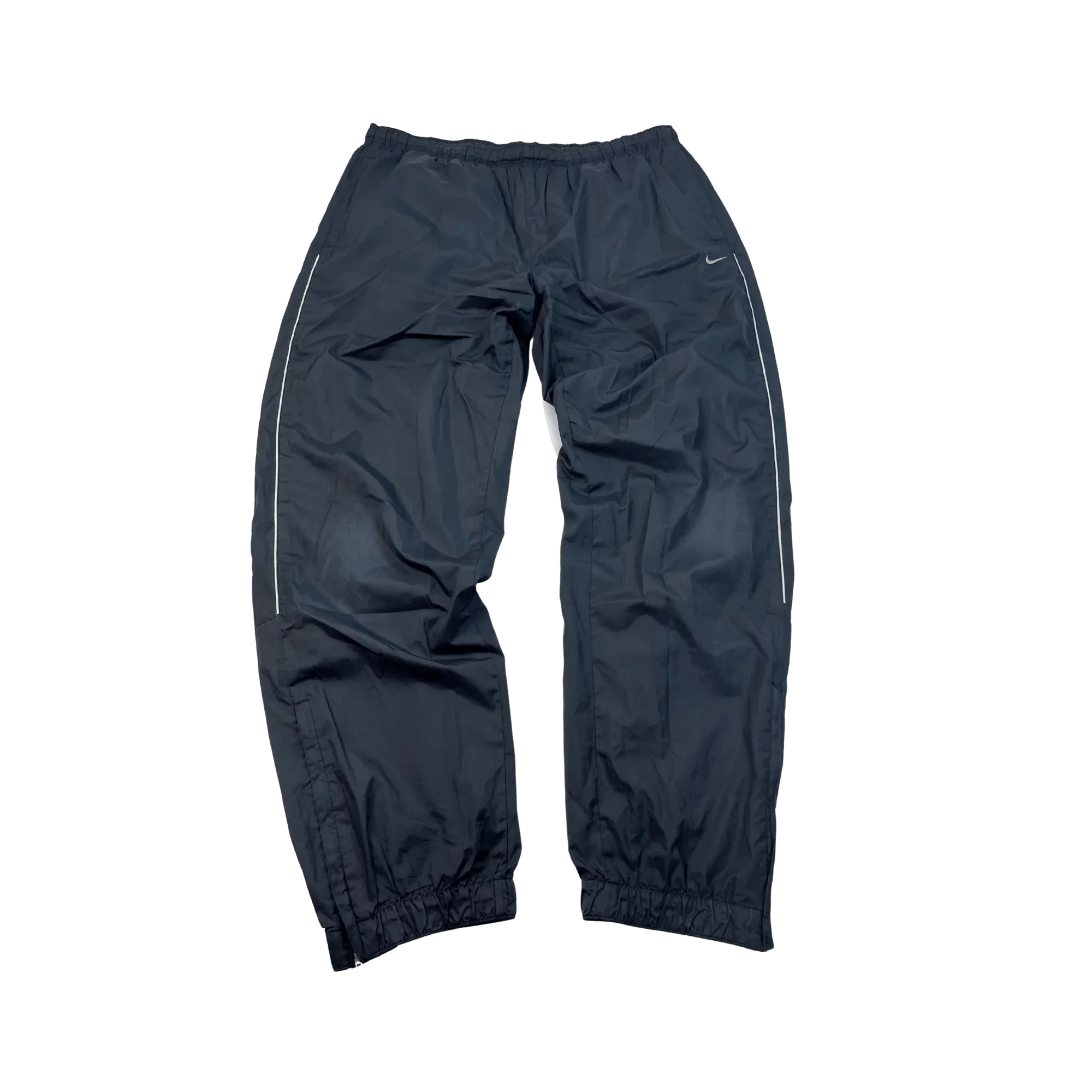 Nike Trackpants Herren limitiert in Schwarz mit weißen Details und elastischem Bund von Kickvault