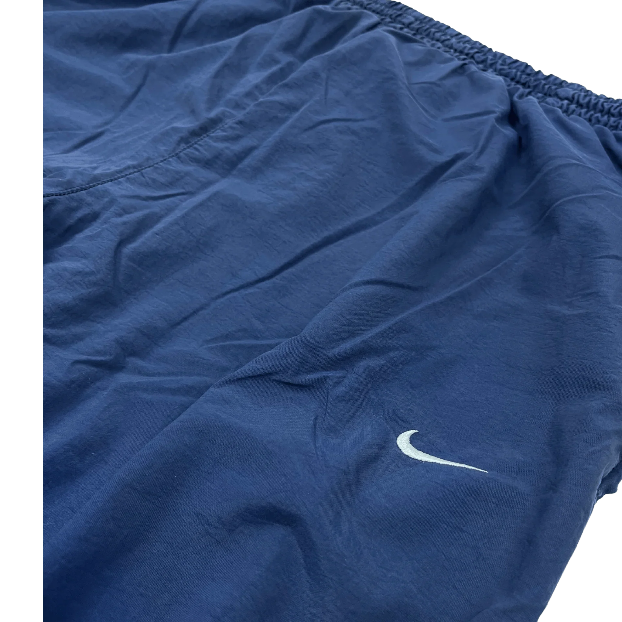 Nike Trackpants Vintage in Blau von Kickvault mit elastischem Bund und weißem Swoosh-Logo