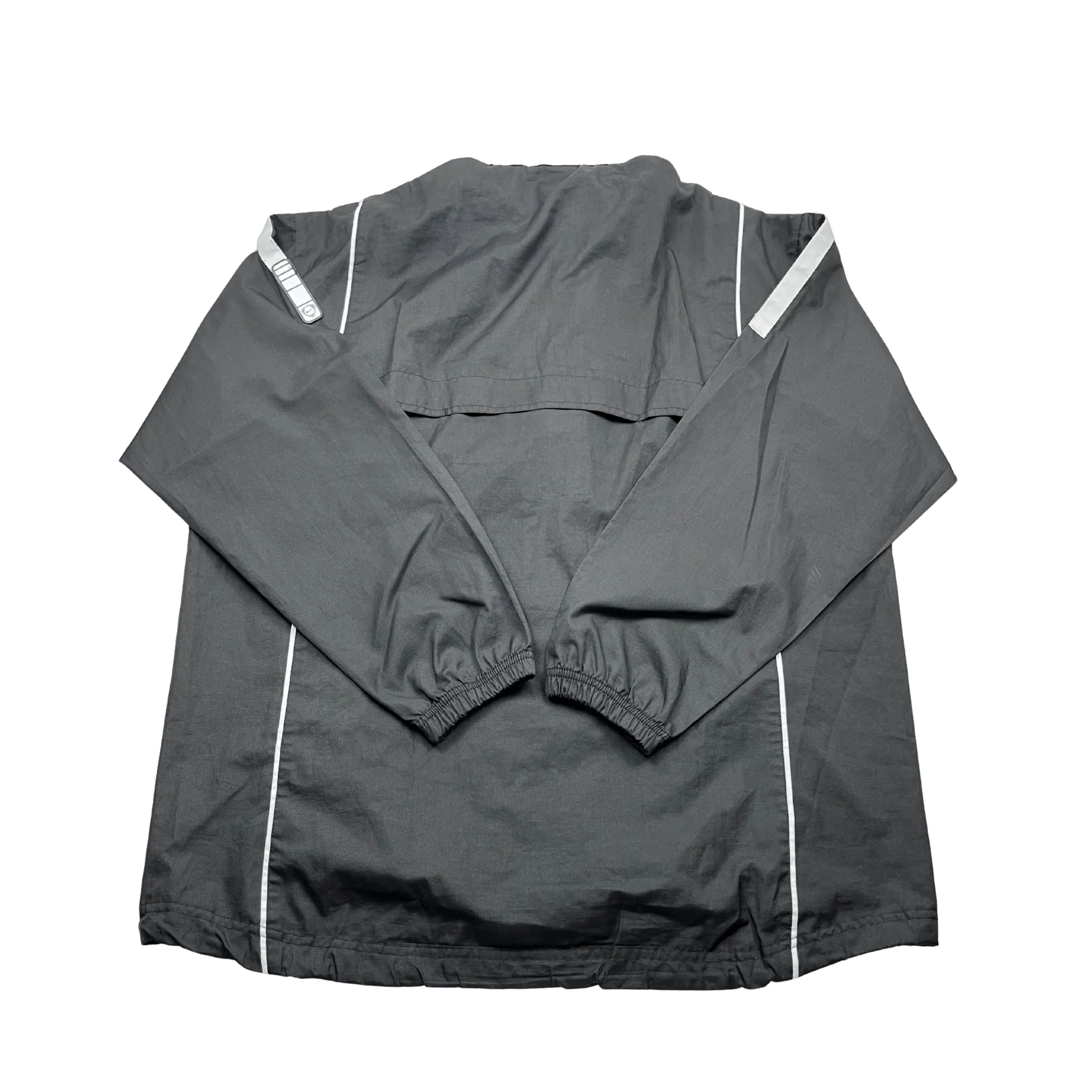 Nike Trainingsjacke Vintage in Schwarz mit weißen Akzenten und elastischen Bündchen von Kickvault