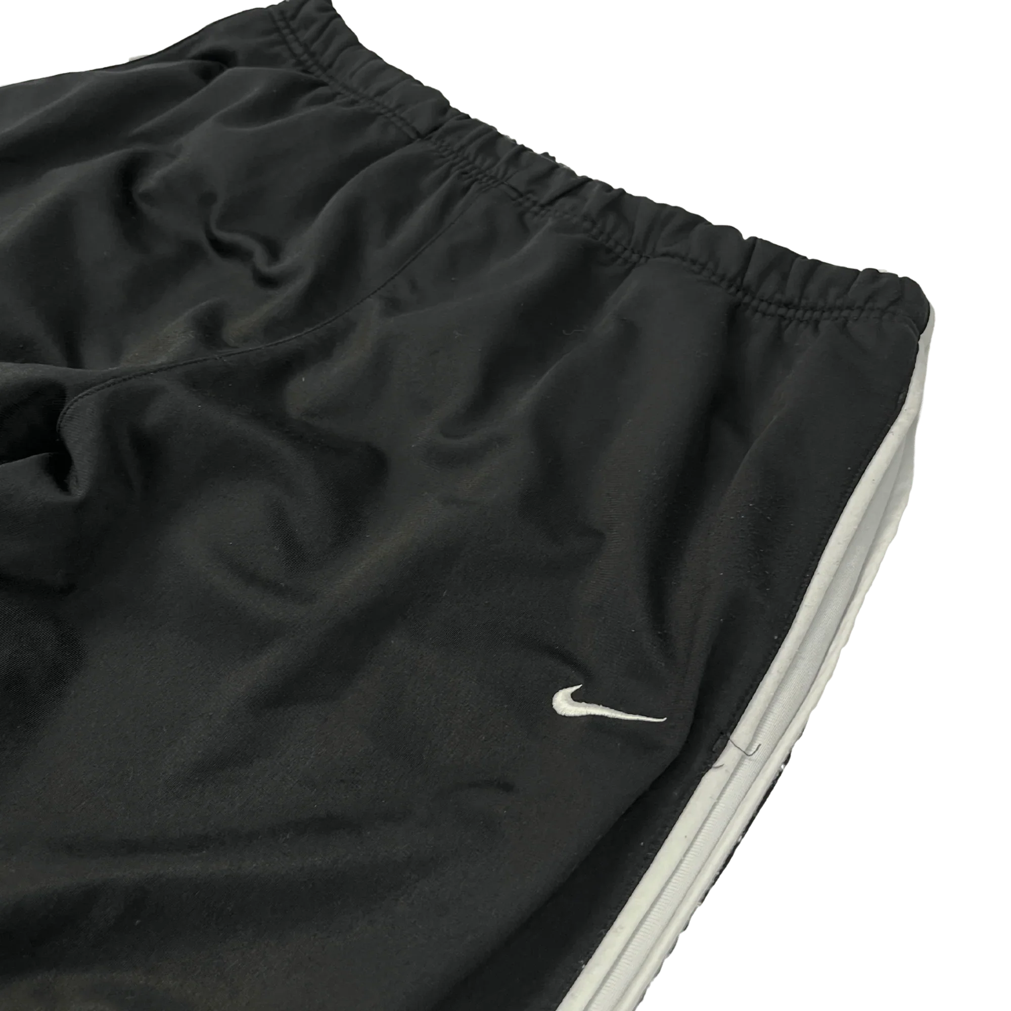 nike vintage jogginghose schwarz mit weißem streifen von Kickvault mit elastischem Bund und kleinem Nike-Logo
