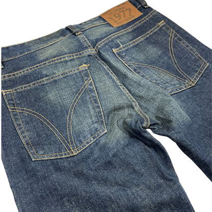 Kickvault Dolce & Gabbana Jeans Vintage Ripped Herrenjeans mit Used-Look und Gesäßtaschen