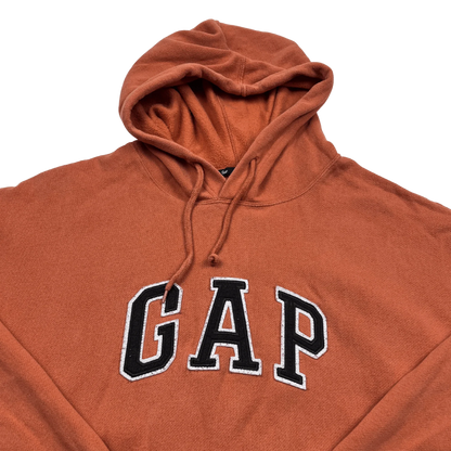 GAP Hoodie Orange mit kaputze oversize von Kickvault in warmem Orange mit großem Logo vorne