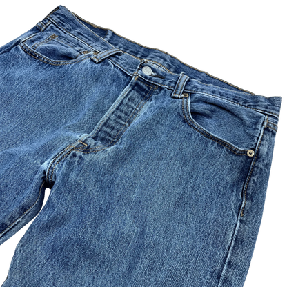 Levi’s 501 Vintage Jeans vitnage 90‘s in Blau von Kickvault mit klassischem 5-Pocket-Stil
