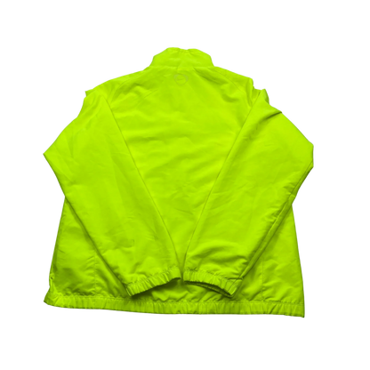 Nike Barcelona Trainingsjacke vintage in leuchtendem Gelb mit langem Arm und Stehkragen Rückansicht