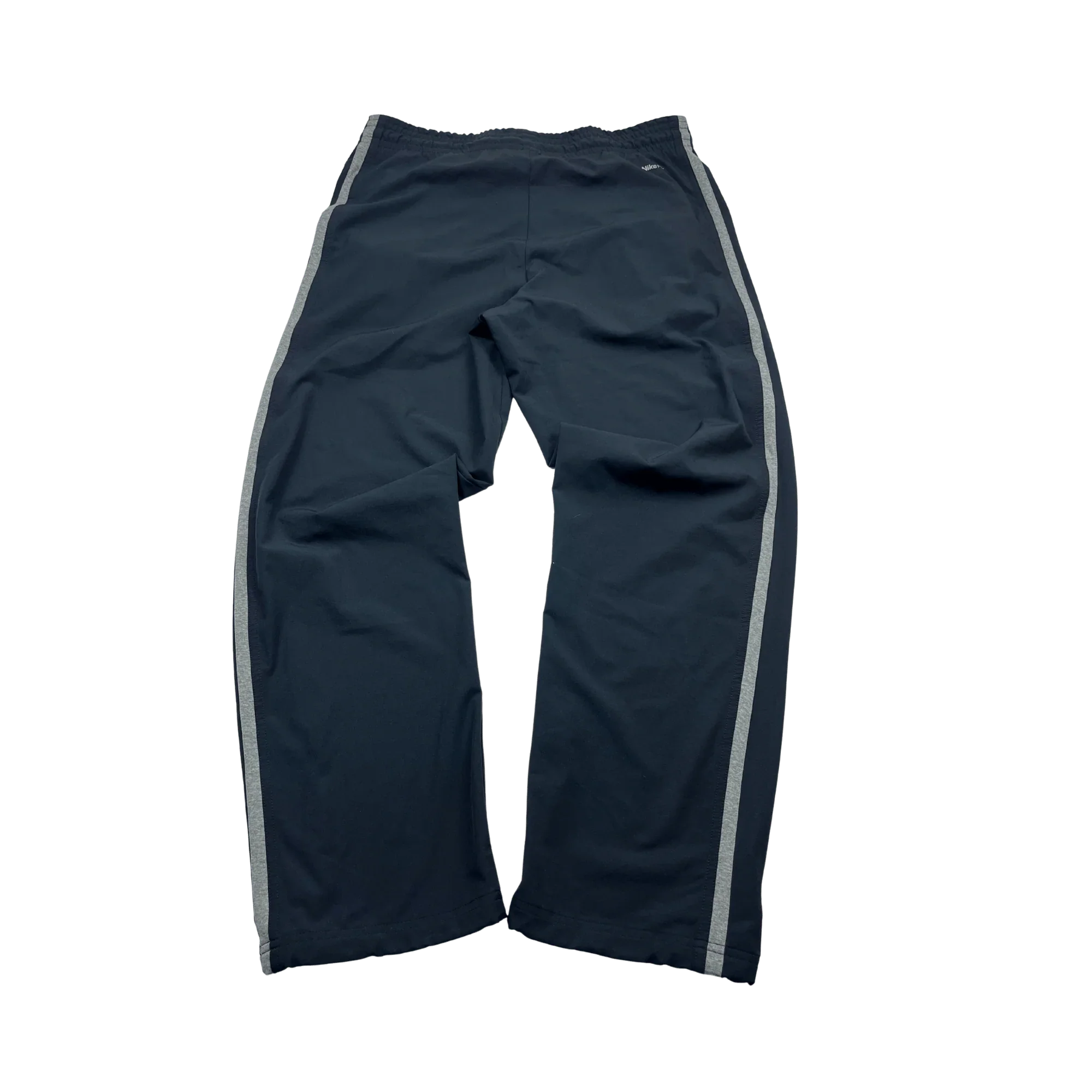 Kickvault Nike Jogginghose schwarz Damen S mit grauen seitlichen Streifen aus weichem Material