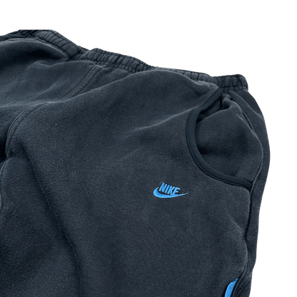 Kickvault Nike Jogginghose Vintage blauer swoosh aus weichem Stoff mit elastischem Bund