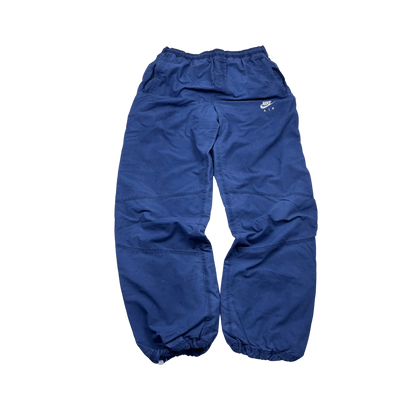 Nike Trackpants Blau Vintage von Kickvault mit elastischem Bund und lockerem Schnitt
