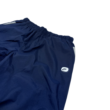 Kickvault Nike Trackpants blau XL mit elastischem Bund und kleinem Logo auf der rechten Seite