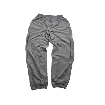 Graue Nike Trackpants Vintage von Kickvault mit elastischem Bund und Bündchen