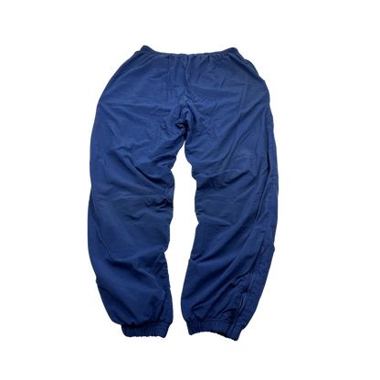 Blaue Nike Trackpants Vintage Jogginghose von Kickvault mit elastischem Bund und Beinabschluss
