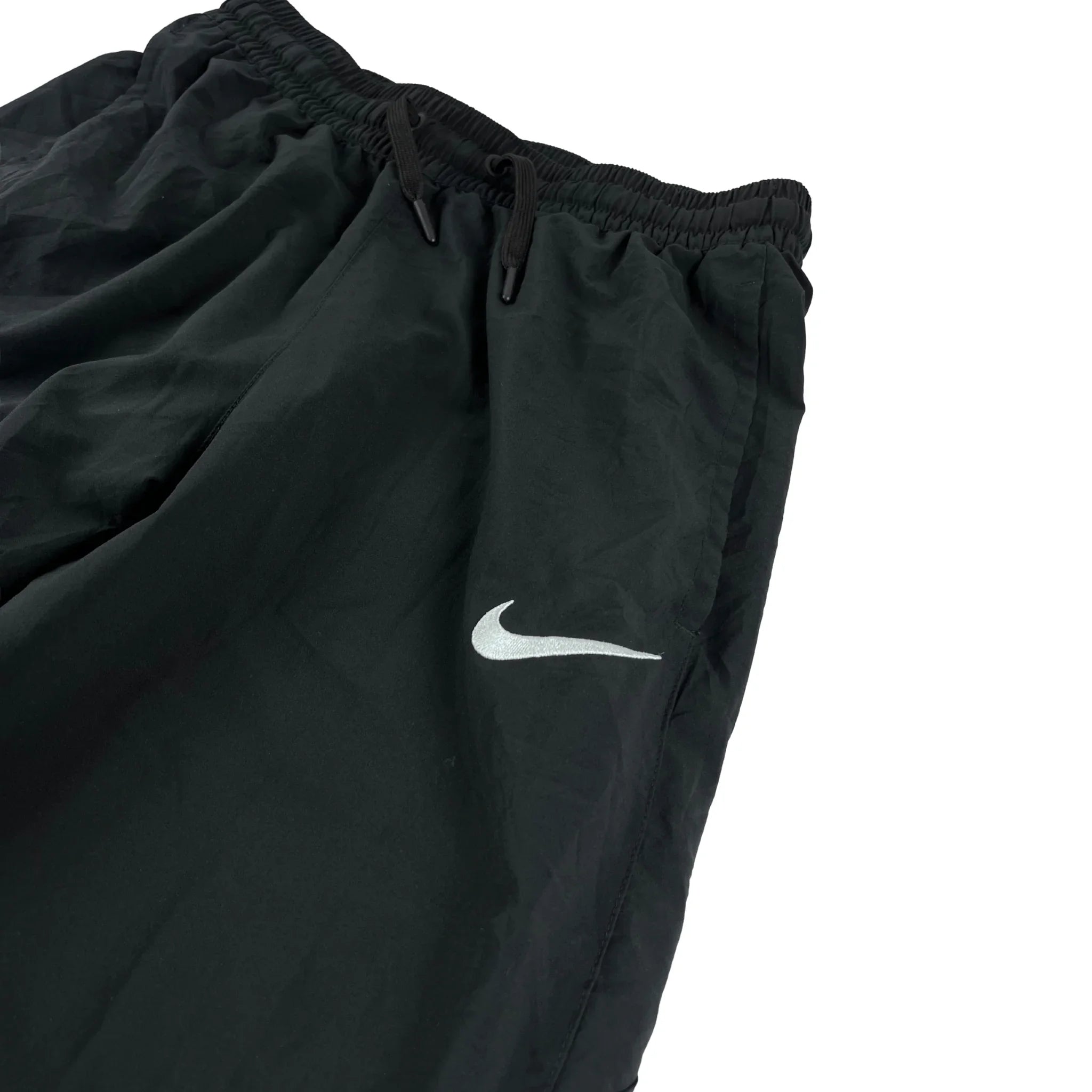 Nike Trackpants Vintage schwarz mit elastischem Bund und Kordelzug für bequemen Sitz
