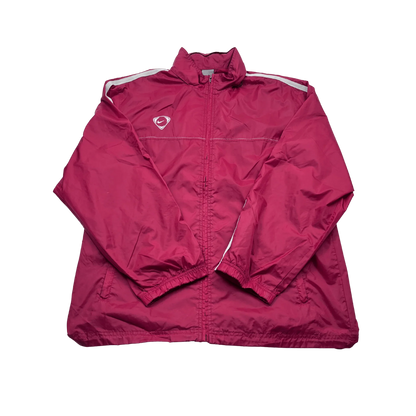 Rosa Nike Trainingsjacke Vintage mit Reißverschluss und elastischen Bündchen von Kickvault