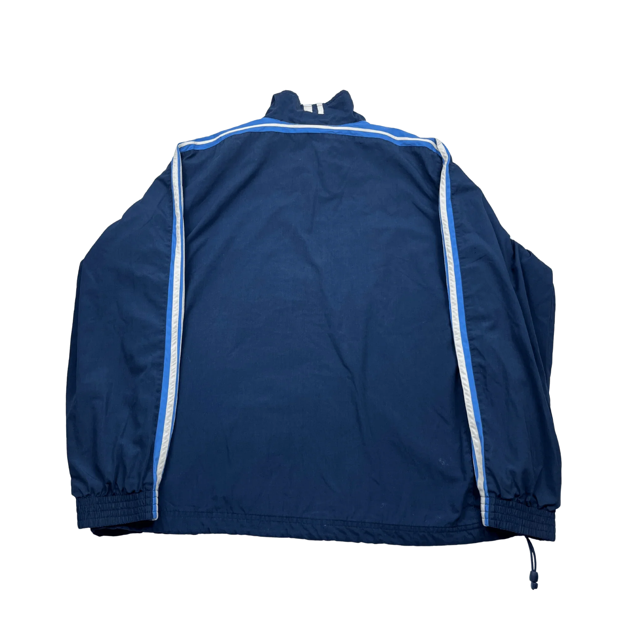Nike Trainingsjacke Vintage in Dunkelblau mit weißen und blauen Streifen von Kickvault