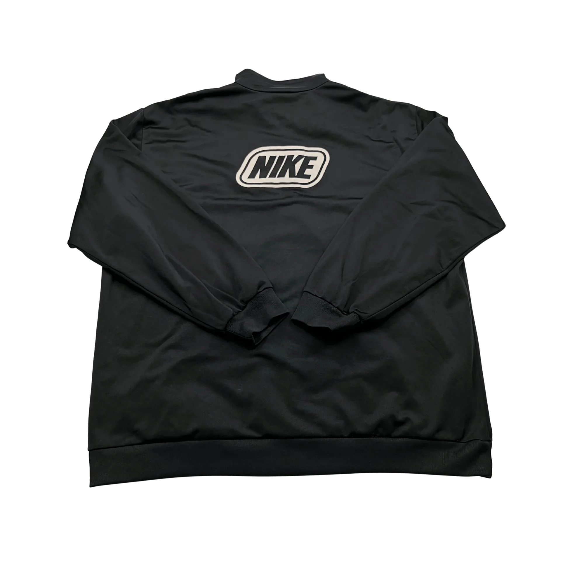 Nike Trainingsjacke Vintage Schwarz von Kickvault mit rückseitigem Logoprint und langem Arm