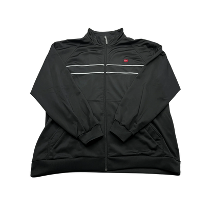 Nike Trainingsjacke Vintage Schwarz von Kickvault mit weißem Streifendesign und Reißverschluss