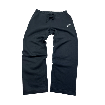 Nike Vintage Jogginghose baggy fit open leg in Schwarz von Kickvault mit Kordelzug und weißem Logo