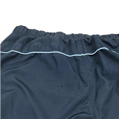 Vintage Streetwear nike trackpants blau von Kickvault mit elastischem Bund und hellblauer Naht