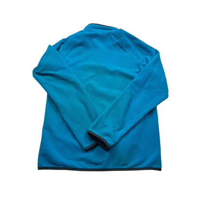 Oakley Hoodie Blau Herren Halfzip Fleece Pullover in leuchtendem Blau von Kickvault Rückansicht
